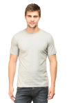 Premium Quality Male Half Sleeve T-Shirt - Grey Melange