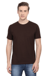Premium Male Plain Half Sleeve T-Shirt - Coffee Brown