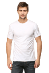 Premium Male Round Neck Half Sleeve Classic Plain T-Shirt - White