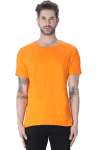 Premium Quality Plain Male Half Sleeve T-Shirt - Orange