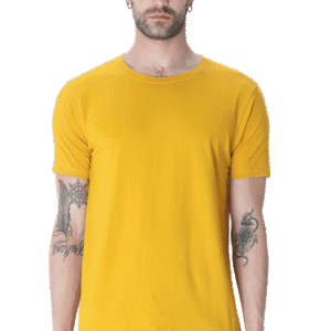 Premium quality Male Half Sleeve T-Shirt - Mustard Yellow