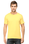 Premium Quality Plain Male Half Sleeve T-Shirt - Yellow