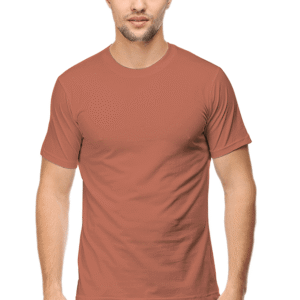 Premium Half Sleeve Classic Plain T-Shirt - Copper for men