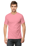Premium Male Half Sleeve Classic Plain T-Shirt - Flamingo