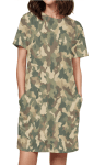 Premium quality Camouflage AOP T-Shirt Dress - faveplaza.in