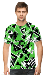 Premium quality Male AOP T-Shirt - Futuristic Urban Design