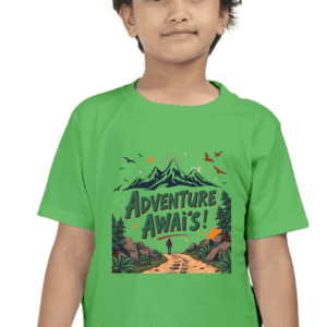 Adventure Awaits Boys T-Shirt – Round Neck Half Sleeve