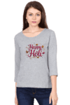 Happy Holi Women's Full Sleeve T-Shirt