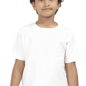 Premium Quality Boys Half Sleeve Classic T-Shirt - White