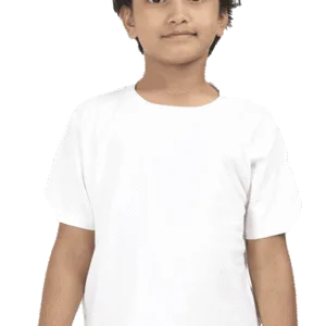 Premium Quality Boys Half Sleeve Classic T-Shirt - White