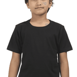 Premium Quality Boys Half Sleeve Classic T-Shirt - Black