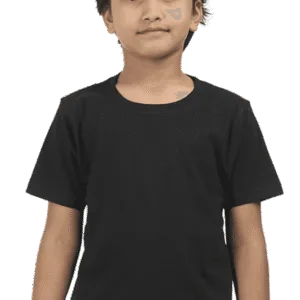 Premium Quality Boys Half Sleeve Classic T-Shirt - Black