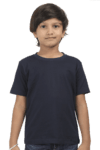 Premium Quality Boys Half Sleeve Classic T-Shirt - Navy Blue