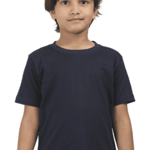 Premium Quality Boys Half Sleeve Classic T-Shirt - Navy Blue