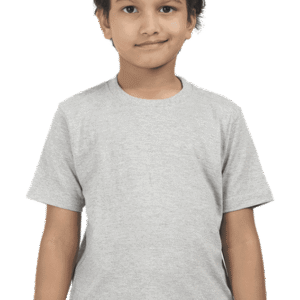 Boys Half Sleeve Classic T-Shirt - Grey Melange