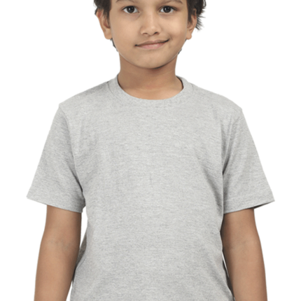 Boys Half Sleeve Classic T-Shirt - Grey Melange
