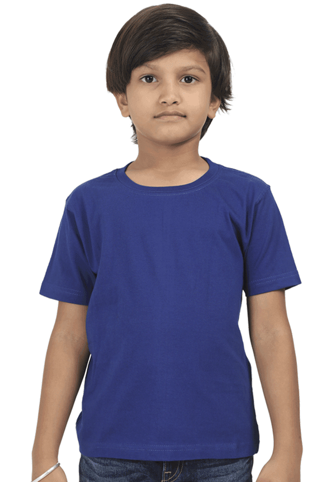 Royal Blue Boys Half Sleeve Classic T-Shirt - Royal Blue