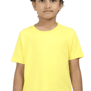 Premium Quality Boys Half Sleeve Classic T-Shirt - New Yellow