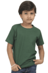 Premium Boys Half Sleeve Classic T-Shirt - Bottle Green