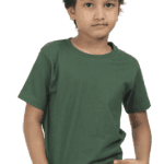 Premium Boys Half Sleeve Classic T-Shirt - Bottle Green
