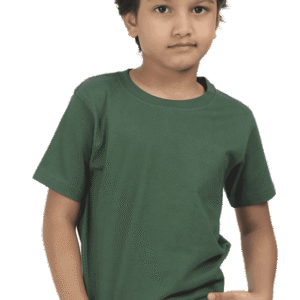 Premium Boys Half Sleeve Classic T-Shirt - Bottle Green