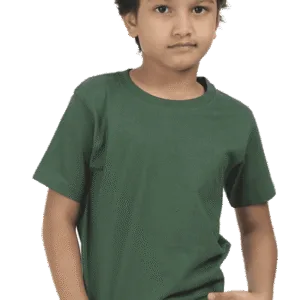 Premium Boys Half Sleeve Classic T-Shirt - Bottle Green