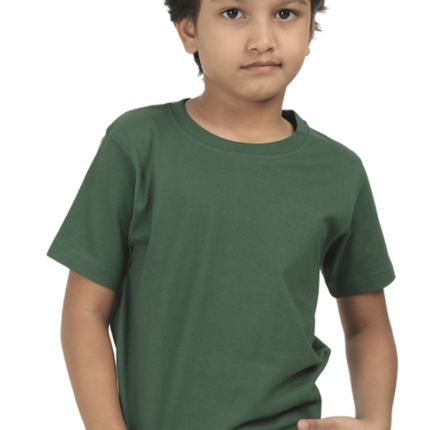 Premium Boys Half Sleeve Classic T-Shirt - Bottle Green