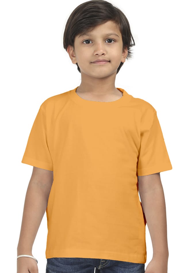 Golden Yellow Premium Half Sleeve Classic Boys T-Shirt - Golden Yellow