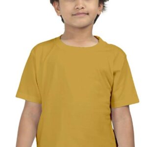 Boys Half Sleeve Classic T-Shirt - Mustard Yellow