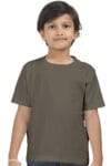 Premium Boys Half Sleeve Classic T-Shirt - Olive Green