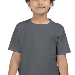 Premium Boys Half Sleeve Classic T-Shirt - Steel Grey