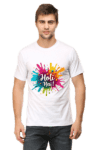 Holi Hai Festive Mens Round Neck Half Sleeve T-Shirt