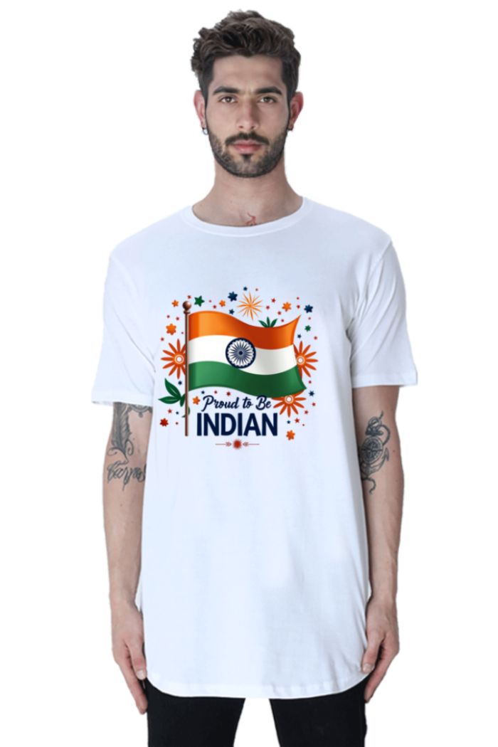 Mens Premium Indian Republic Day T-Shirt - White