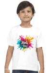 Holi Hai Boys T-Shirt - Half Sleeve for Holi celebrations