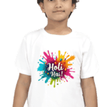 Holi Hai Boys T-Shirt - Half Sleeve for Holi celebrations