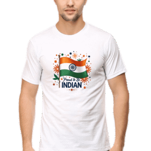 Indian Republic Day Round Neck T-Shirt | Patriotic & Stylish