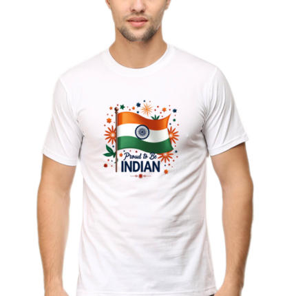 Indian Republic Day Round Neck T-Shirt | Patriotic & Stylish