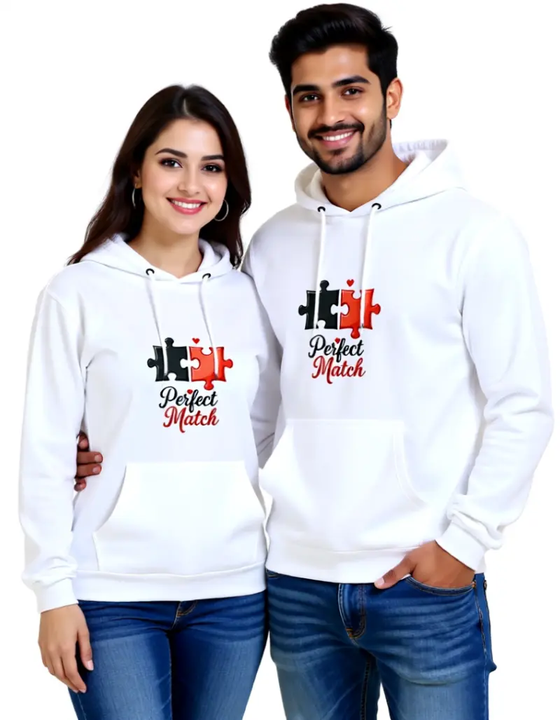 Perfect Match Save the Date Hoodie Perfect Match Save the Date Hoodie – Romantic Unisex Sweatshirt