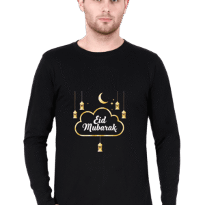 Eid Mubarak T-Shirt Classic Fit Full Sleeve for Men