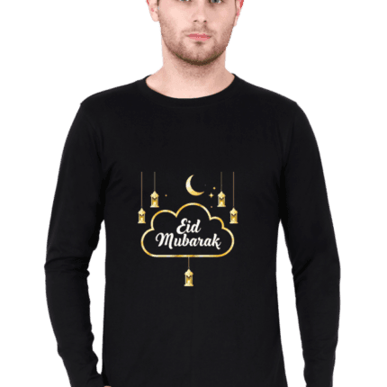 Eid Mubarak T-Shirt Classic Fit Full Sleeve for Men