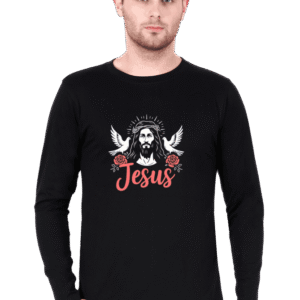 Jesus Christ Crown of Thorns Full Sleeve T-Shirt