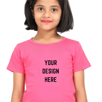 Girls' Custom Premium Cotton T-Shirts – Soft, Stylish & Personalized