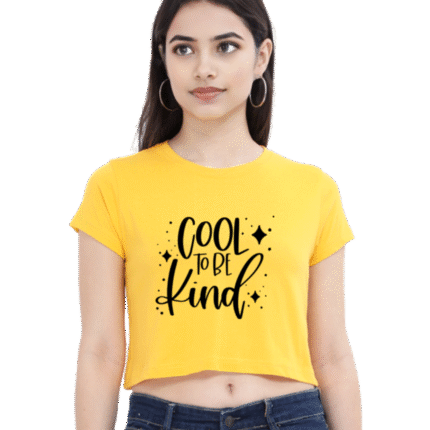"Cool To Be Kind" Women’s Cotton Crop Top
