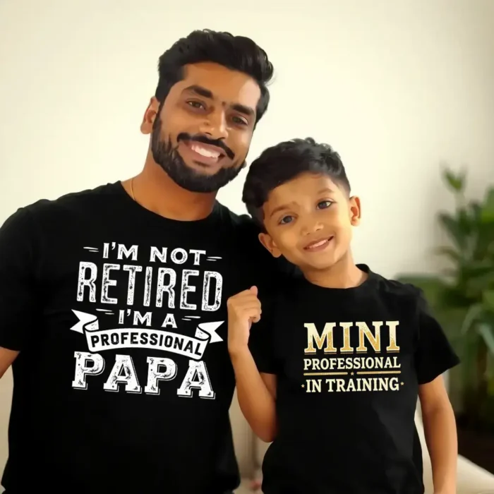 Matching Family T-Shirts Professional Papa-1