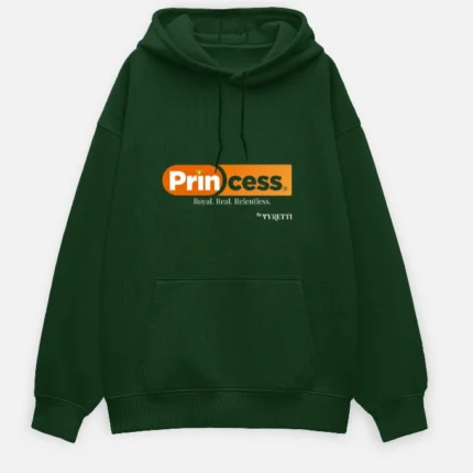 Princess by VYRETTI Oversized Hoodie – 100% Cotton, Bold Empowerment Style