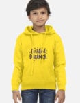 Certified Dreamer Kids Hoodie – Unisex Cotton Hoodie for Boys & Girls (0–13 Yrs) Yellow