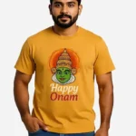 Happy Onam Kathakali Face Men’s Cotton T-Shirt men5