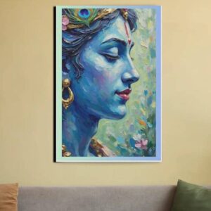 Krishna Profile 20x30 Canvas Wall Art | Premium PolyCanvas