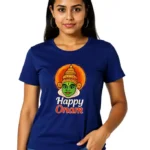 Happy Onam Kathakali Face Womens T-Shirt Size S to 2XL