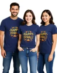 Happy Diwali Unisex T-Shirt – Festive Cotton Tee for Men & Women - Royal Blue